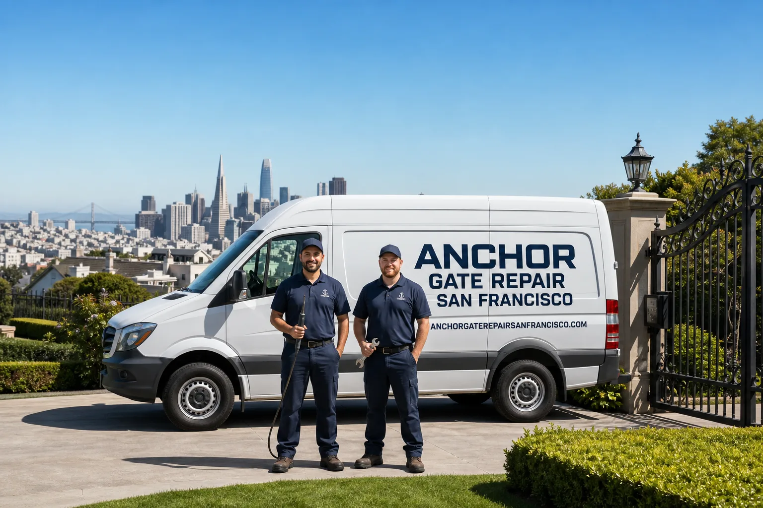 Anchor Gate Repair San Francisco service vehicle and crew in San Francisco, CA